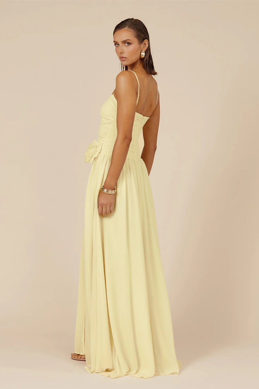 Load image into Gallery viewer, Danika Maxi Dress Lemon

