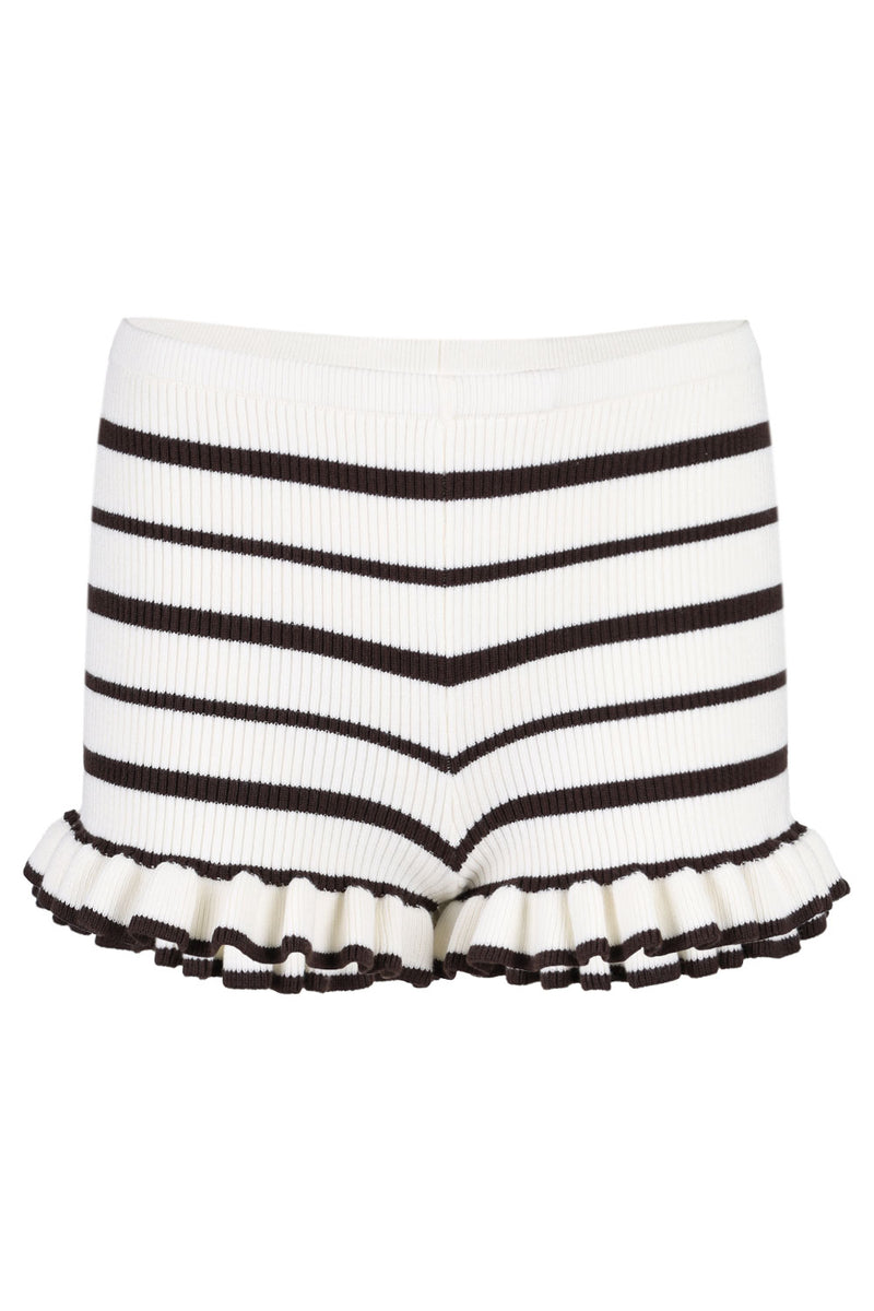 Donna Knit Hot Short Cream/Chocolate