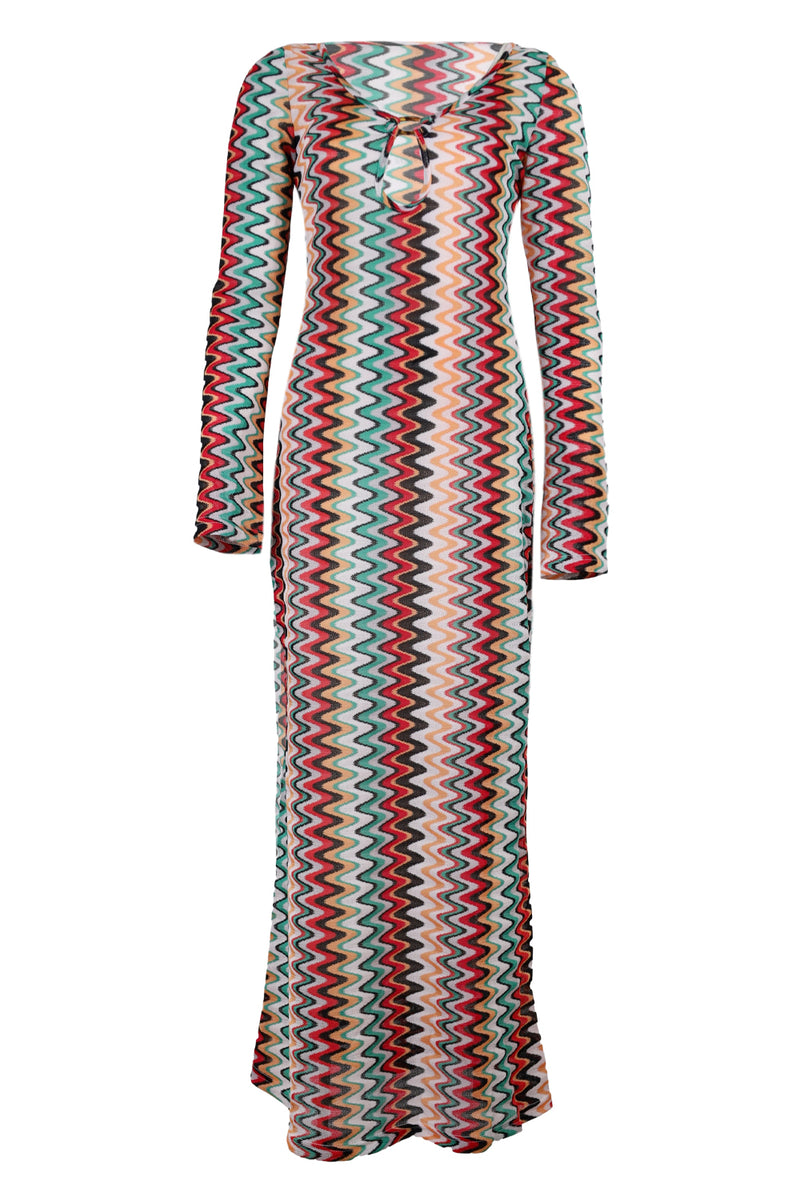 Emerie Scoop Neck Maxi Dress Xyla Wave