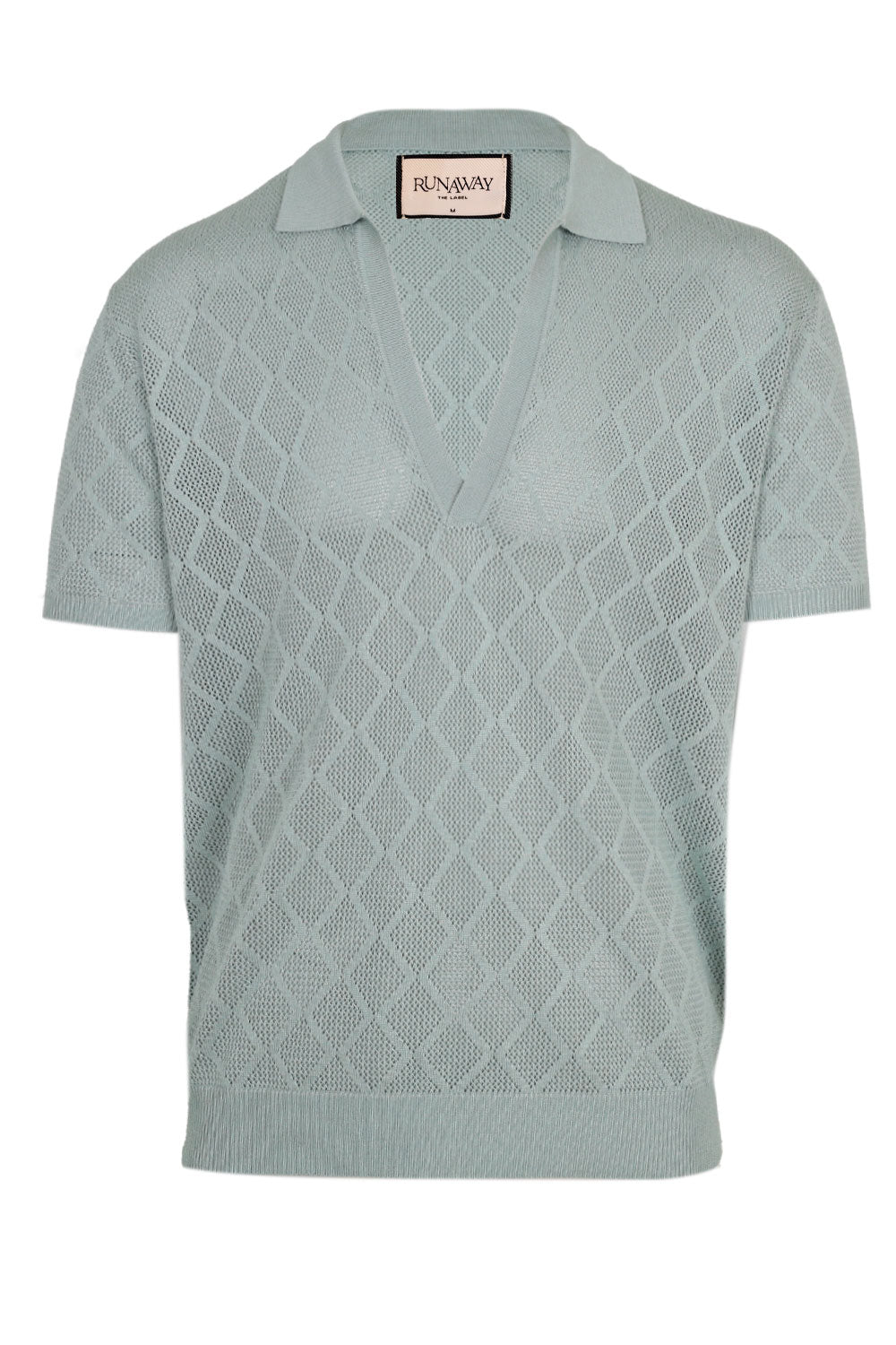 Load image into Gallery viewer, Ezra Short Sleeve Polo Knit Top Sage
