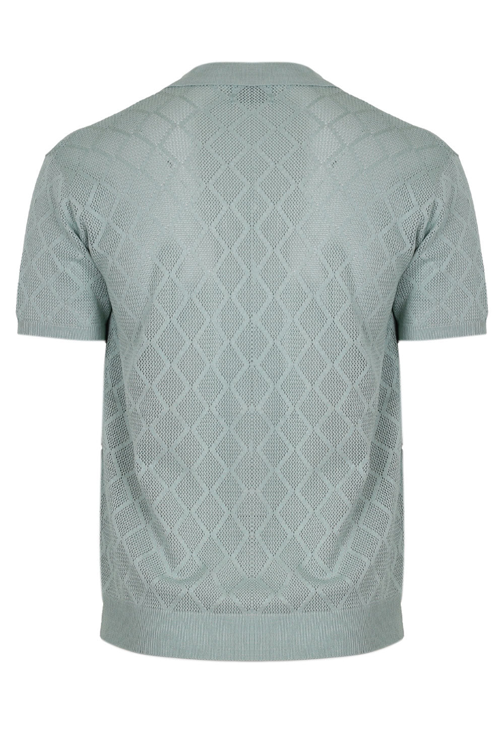 Load image into Gallery viewer, Ezra Short Sleeve Polo Knit Top Sage
