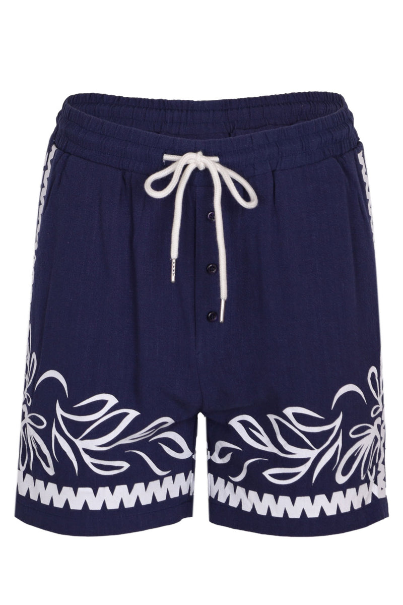 Florian Short Blue/White