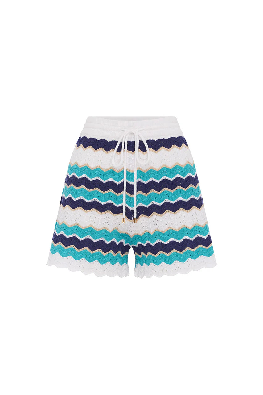 Load image into Gallery viewer, Hubert Short Blue Multi - Shorts
