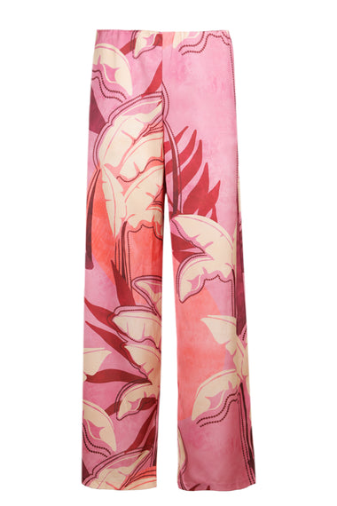 Kaeli Elasticated Palazzon Pant - Kaeli Berry