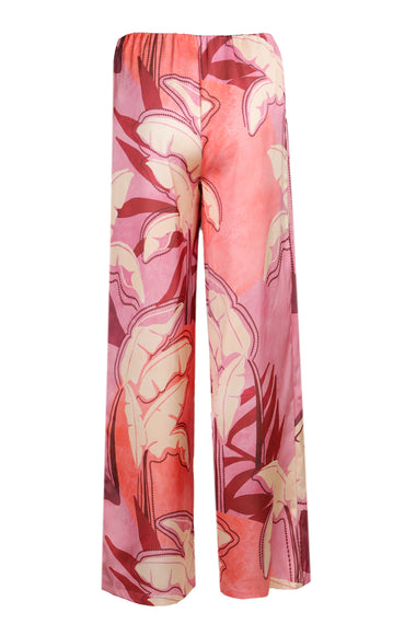 Kaeli Elasticated Palazzon Pant - Kaeli Berry
