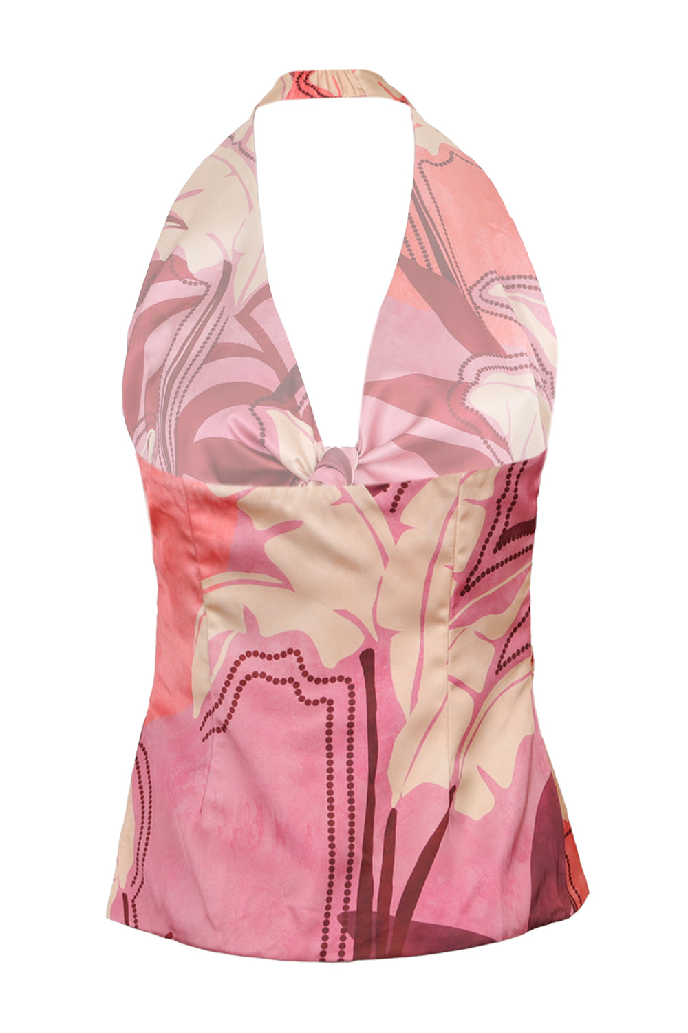 Load image into Gallery viewer, Kaeli Tie Front Halter Top - Kaeli Berry
