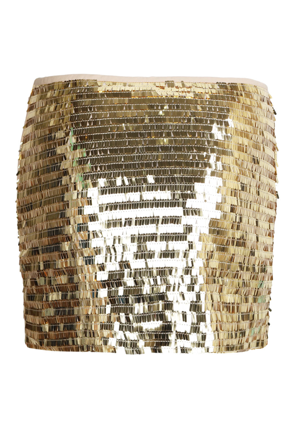 Load image into Gallery viewer, Kerrie Sequin Mini Skirt Gold
