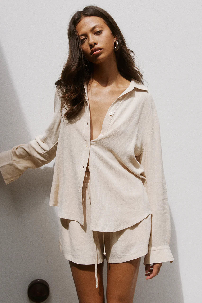Load image into Gallery viewer, Kiana Shirt Sand - Top
