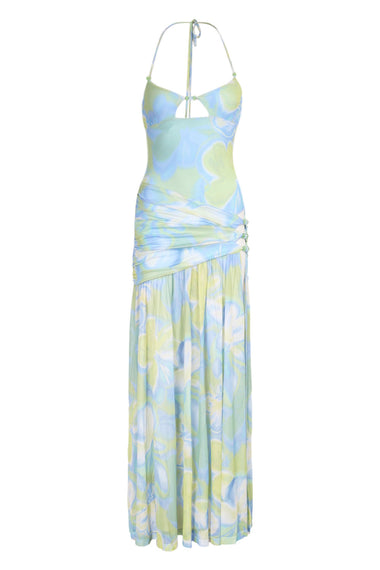 Kiki High Slit Maxi Dress Lana Green