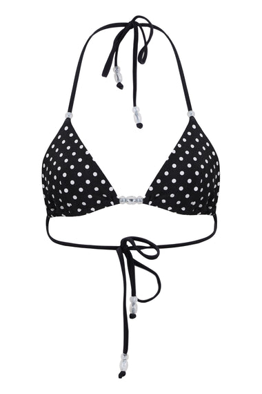 Lia Bikini Top Black Polka
