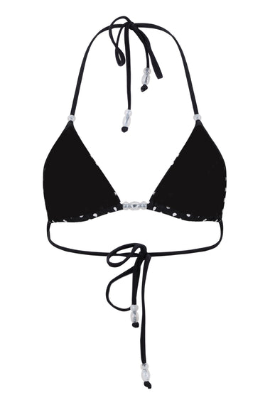 Lia Bikini Top Black Polka