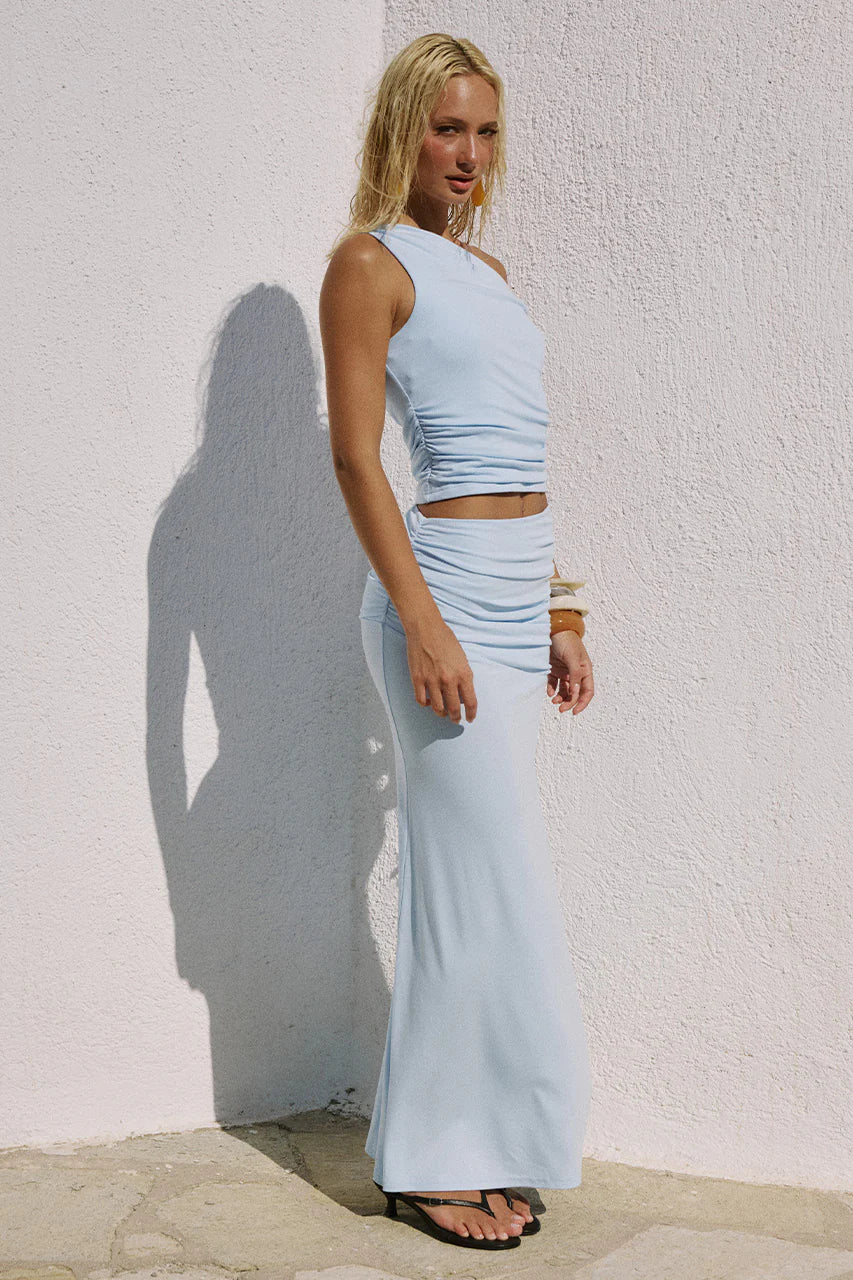 Load image into Gallery viewer, Malani One Shoulder Top Blue
