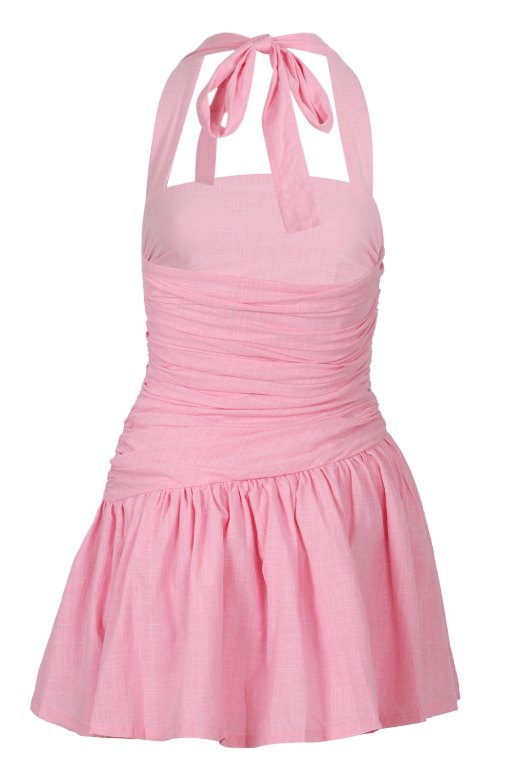 Load image into Gallery viewer, Mattie Halter Mini Dress Pink
