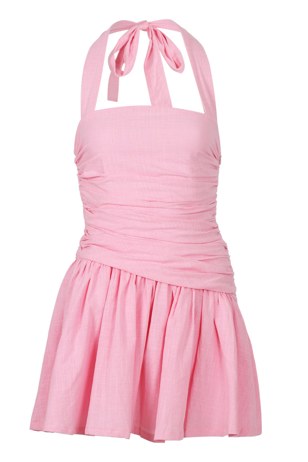 Load image into Gallery viewer, Mattie Halter Mini Dress Pink
