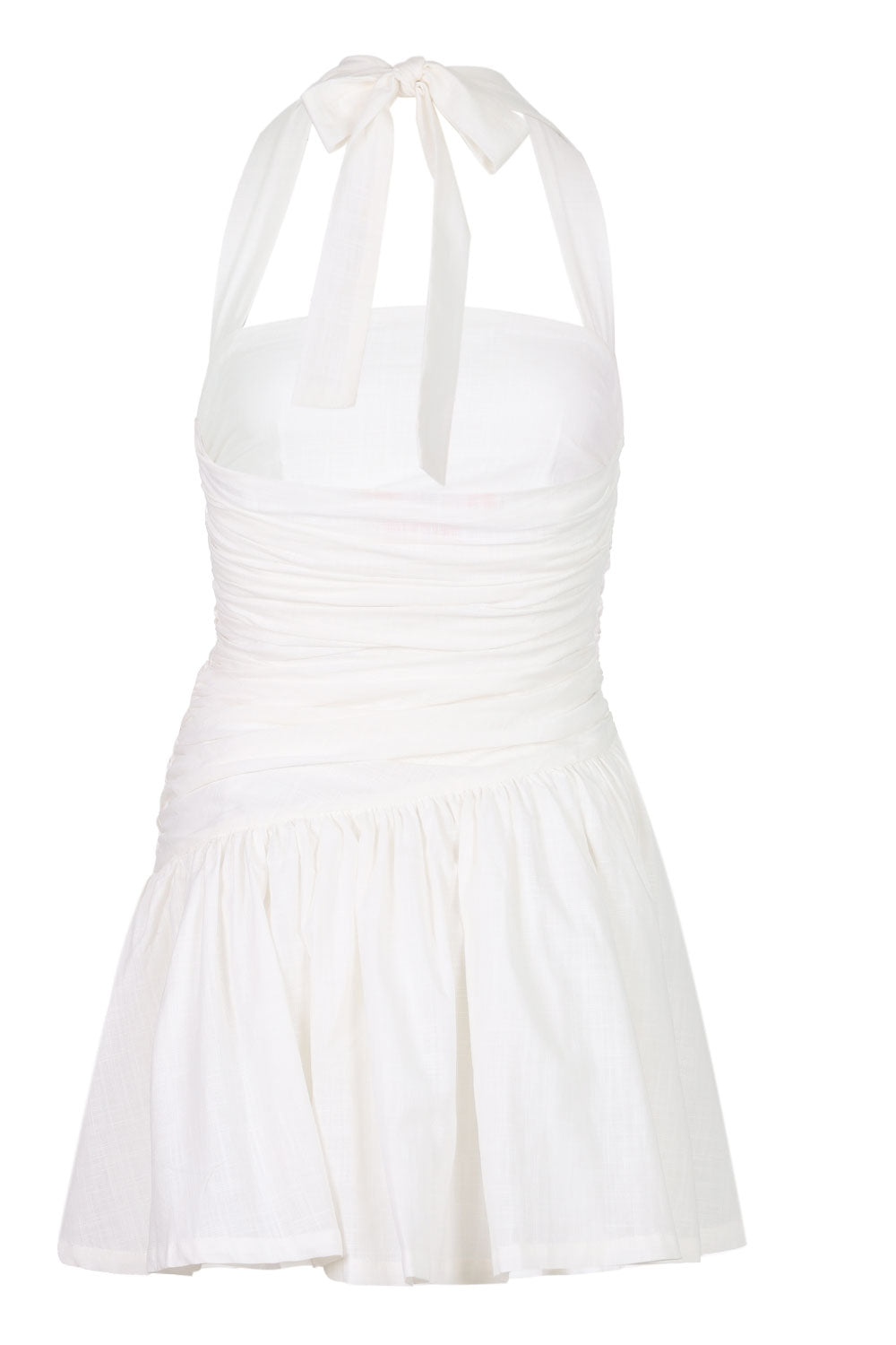 Load image into Gallery viewer, Mattie Halter Mini Dress White
