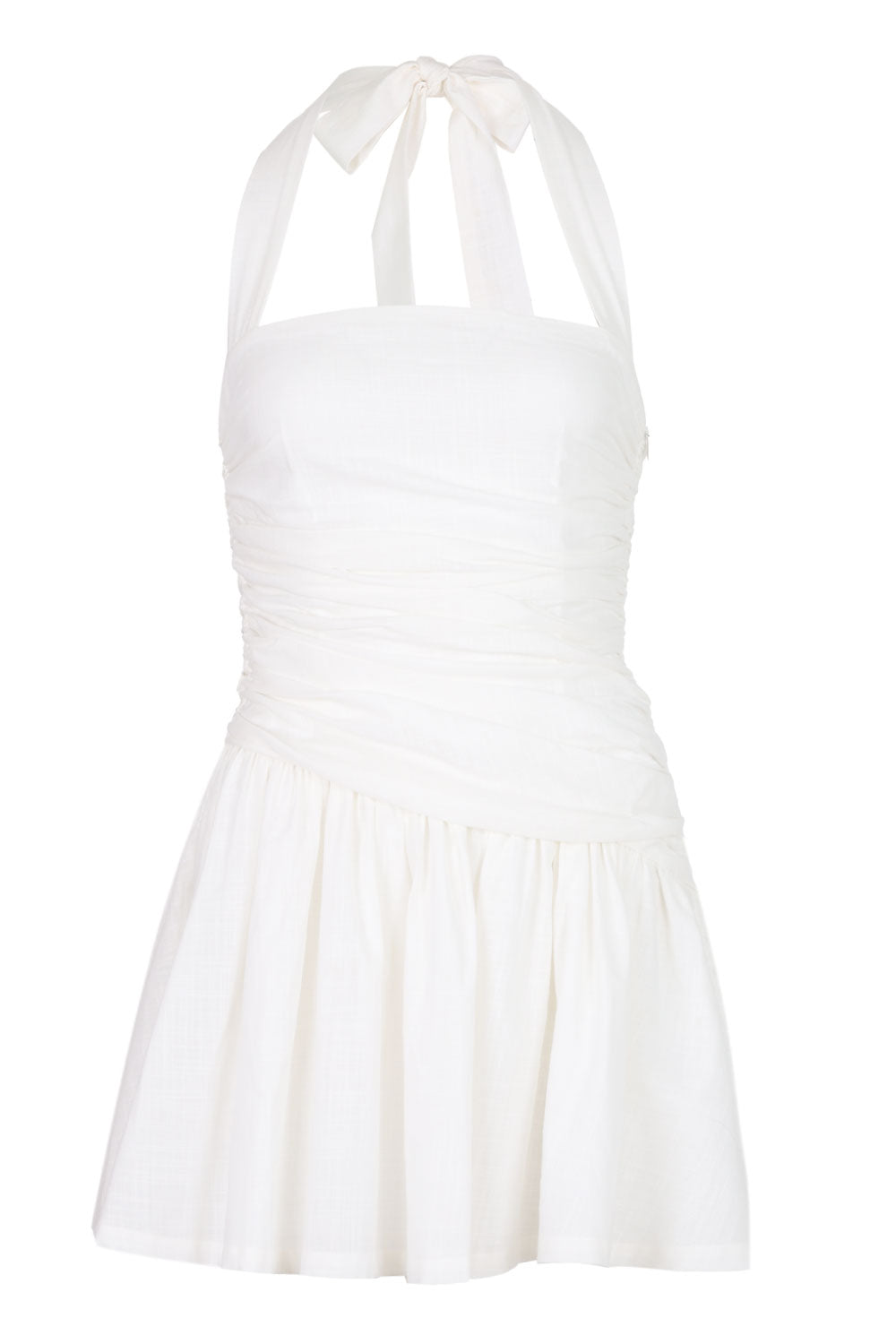 Load image into Gallery viewer, Mattie Halter Mini Dress White
