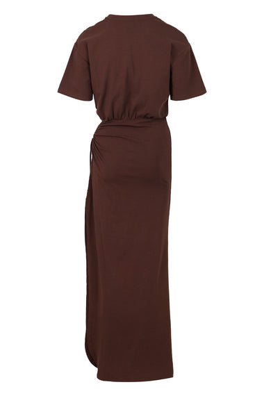 Mona Cut Out Maxi Dress Chocolate