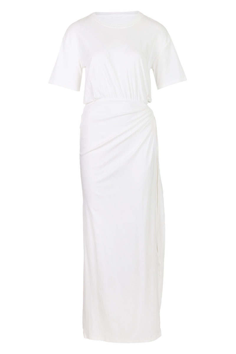 Mona Cut Out Maxi Dress White