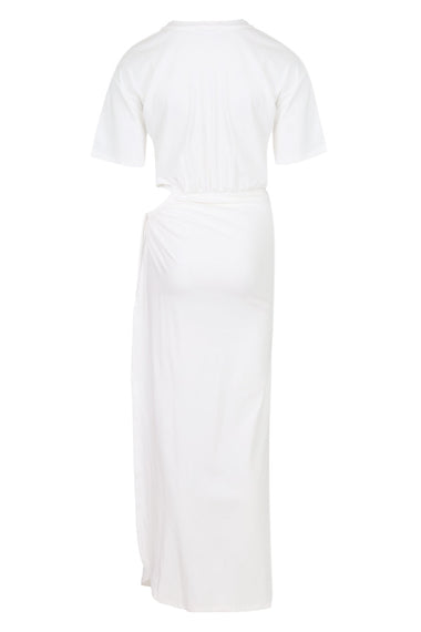 Mona Cut Out Maxi Dress White