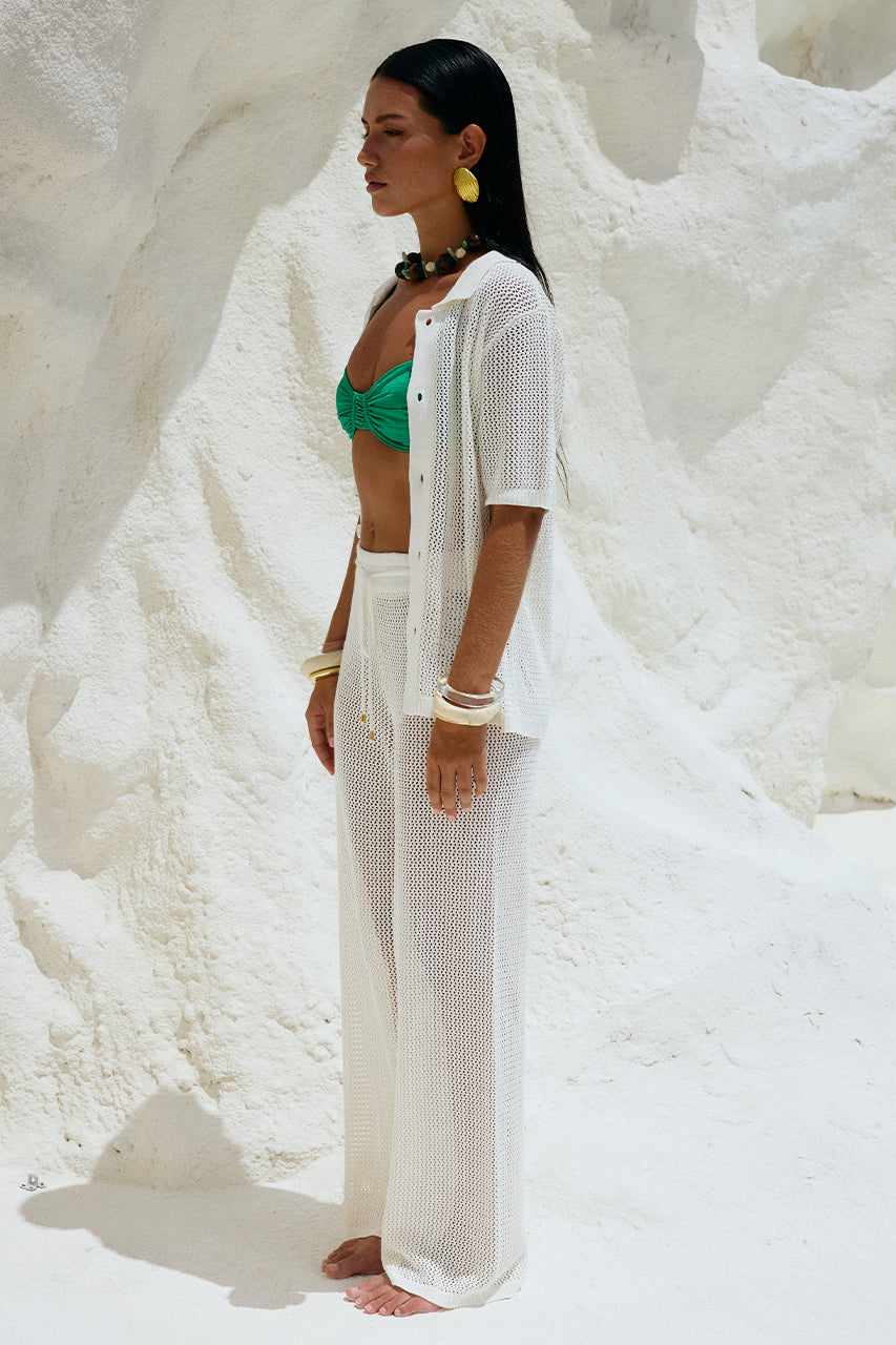 Load image into Gallery viewer, Myrah Pant White - Bottoms
