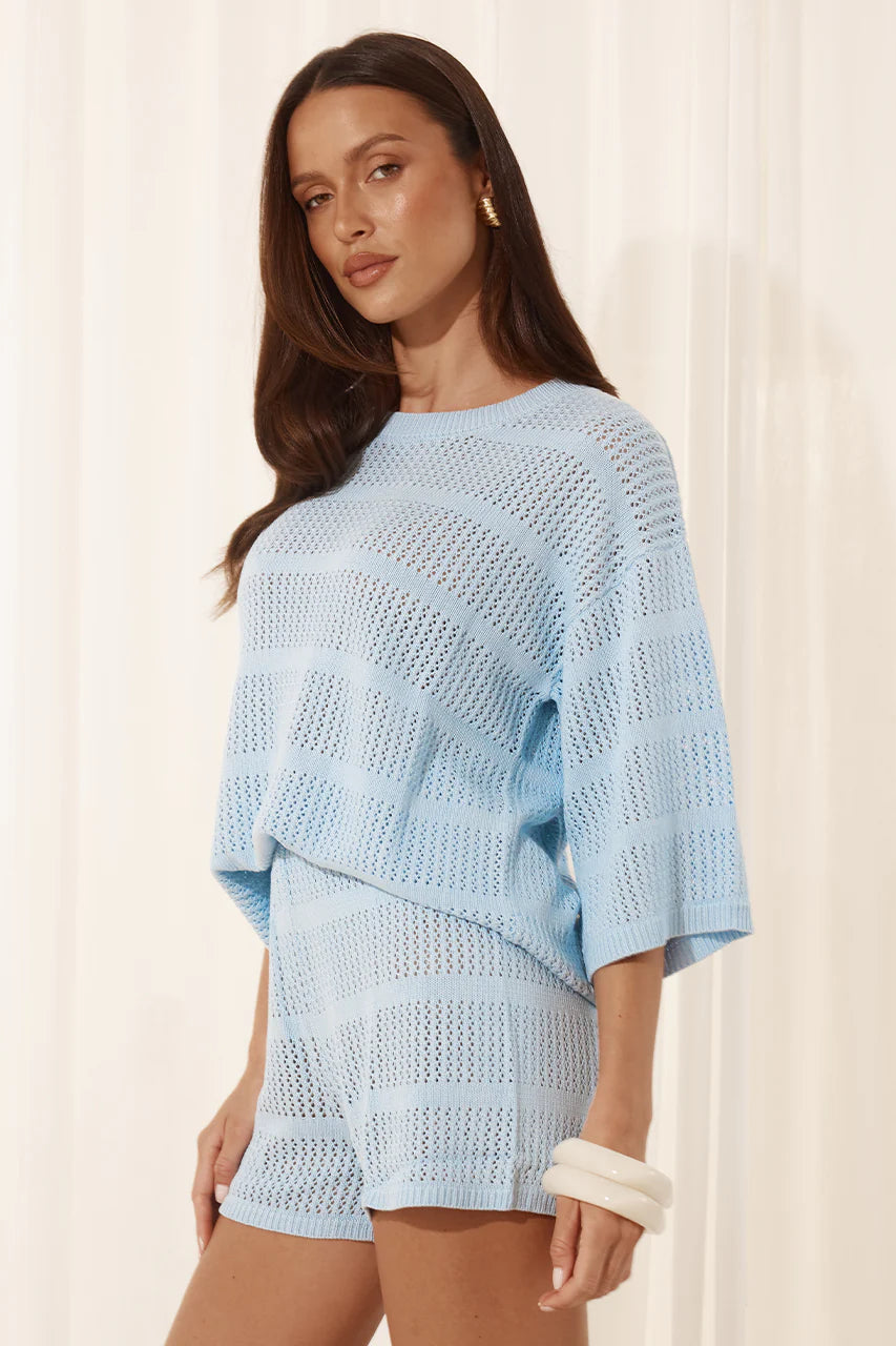 Load image into Gallery viewer, Samia Shirt Sky Blue - Top

