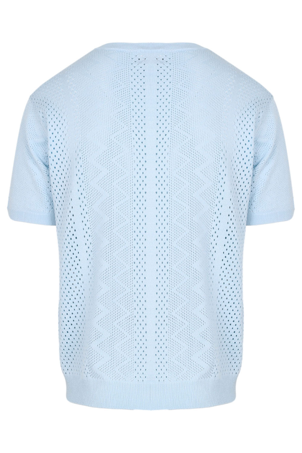 Load image into Gallery viewer, Sander Short Sleeve Knit Top Sky Blue
