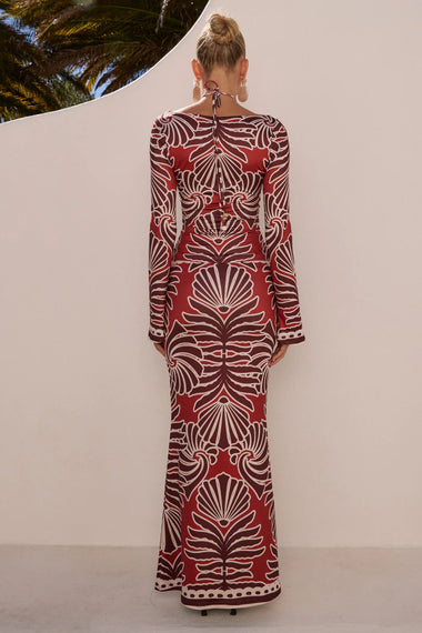 Sienna Maxi Skirt Brodie Red