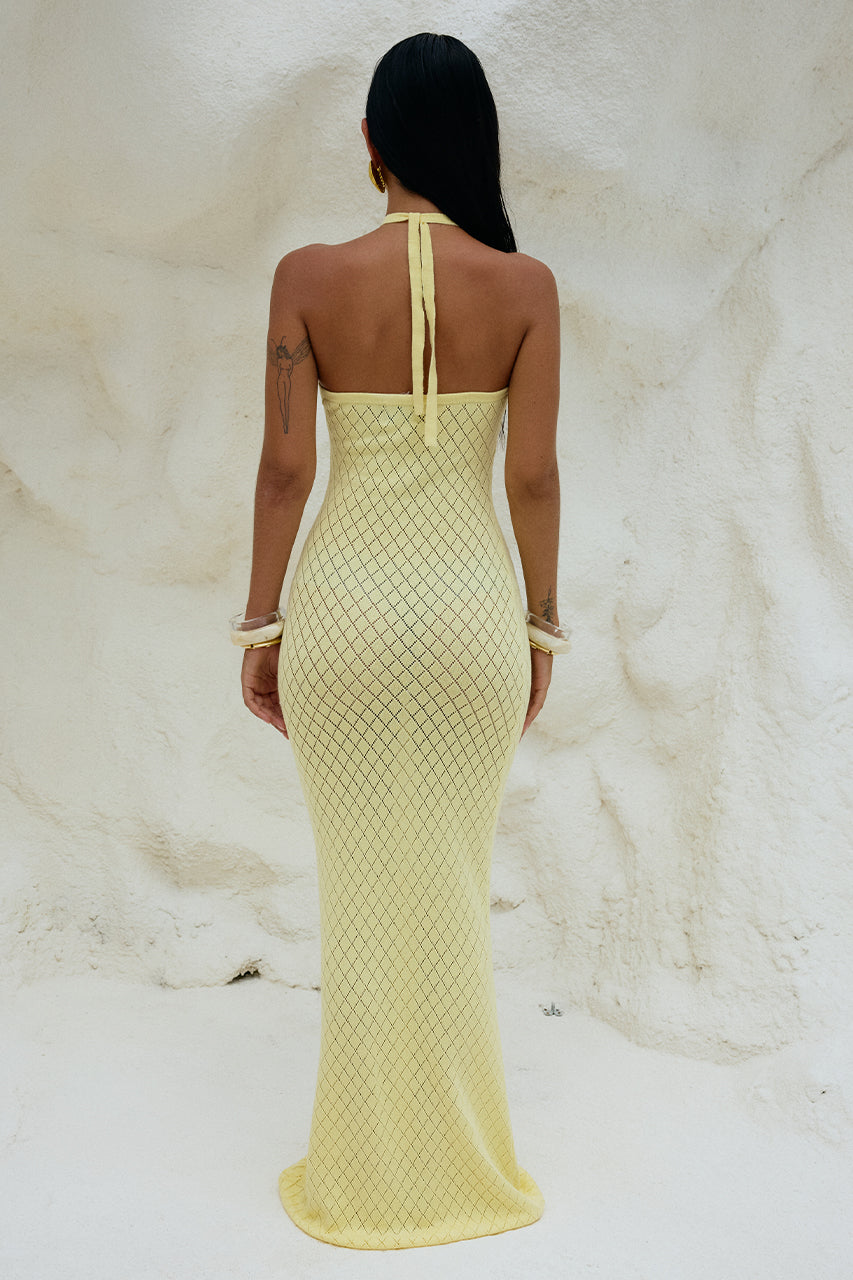 Load image into Gallery viewer, Simi Maxi Dress Lemon - Dress
