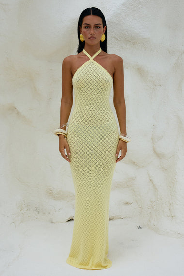 Simi Maxi Dress Lemon - Dress