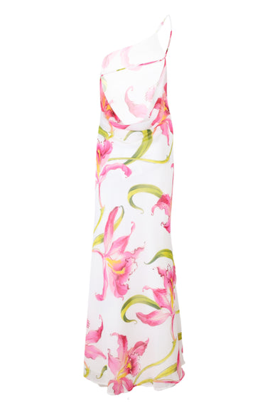Sondrey One Shoulder Maxi Dress Celina Pink