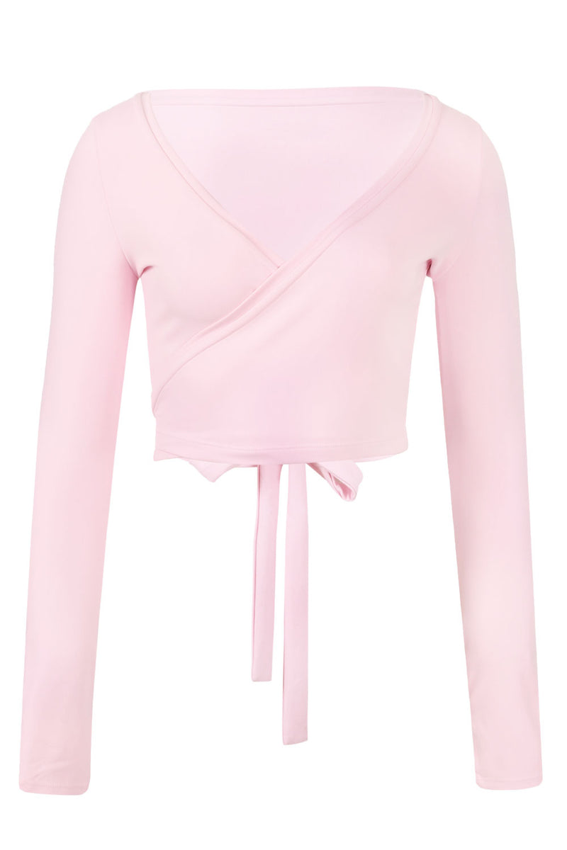Torie Ballet Wrap Top Ballet Pink