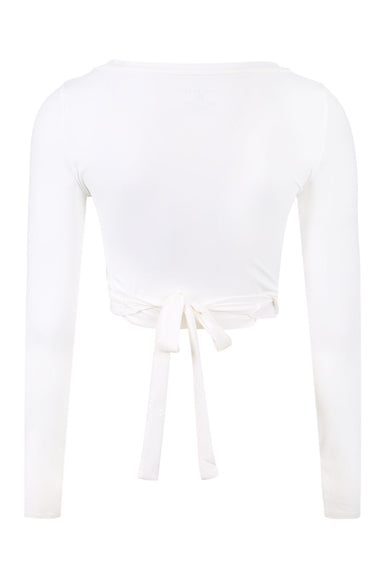 Torie Ballet Wrap Top Cream