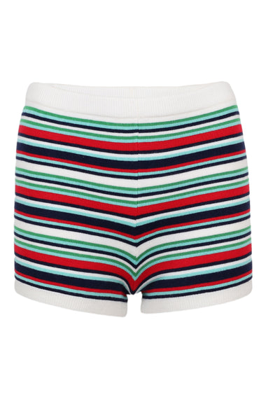 Xyla Low Waist Knit Hot Shorts - Xyla Stripe