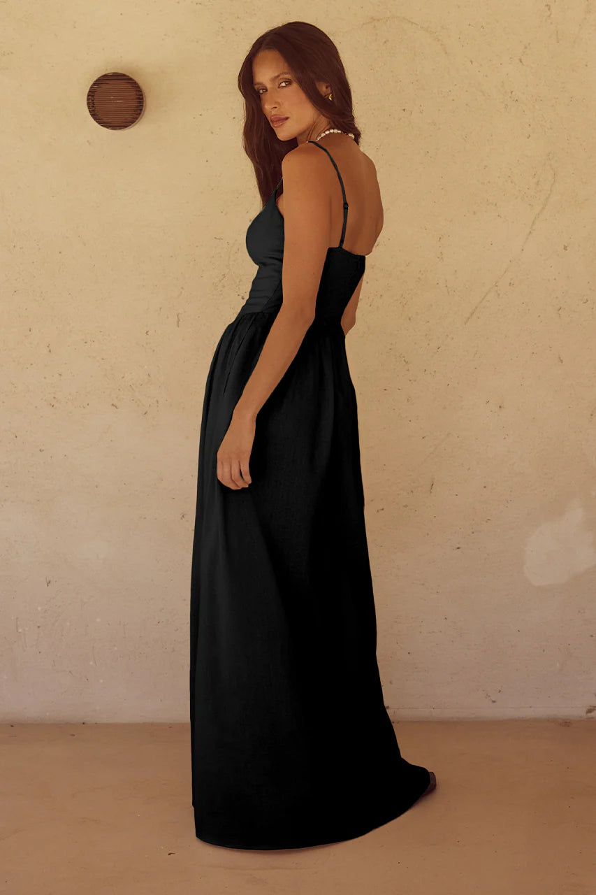 Load image into Gallery viewer, Zephy Maxi Dress Black
