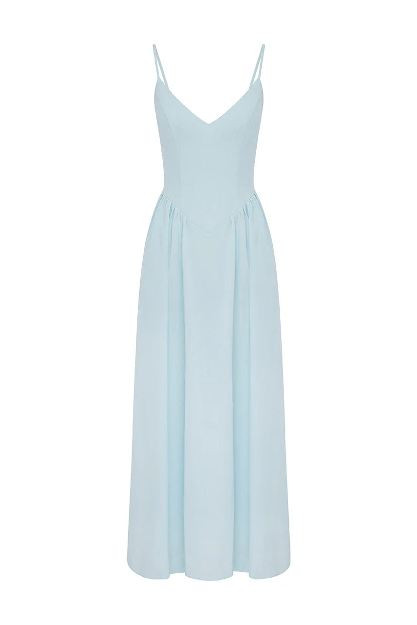 Load image into Gallery viewer, Zephy Maxi Dress Sky Blue
