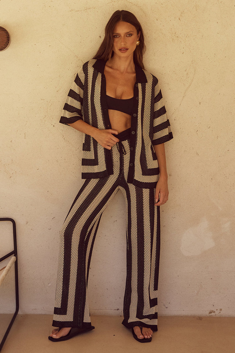 Ziggy Pant Black/Sand