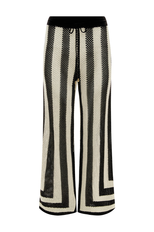 Ziggy Pant Black/Sand - Bottoms