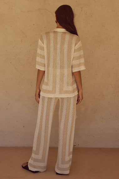 Ziggy Pant White/Sand - Bottoms