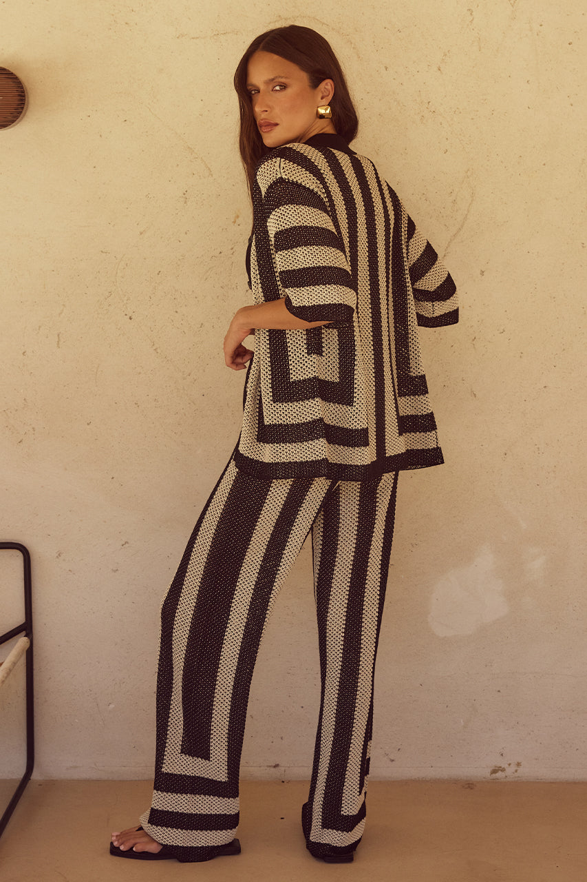 Load image into Gallery viewer, Ziggy Top Black/Sand - Top
