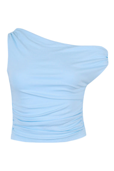 Malani One Shoulder Top Blue