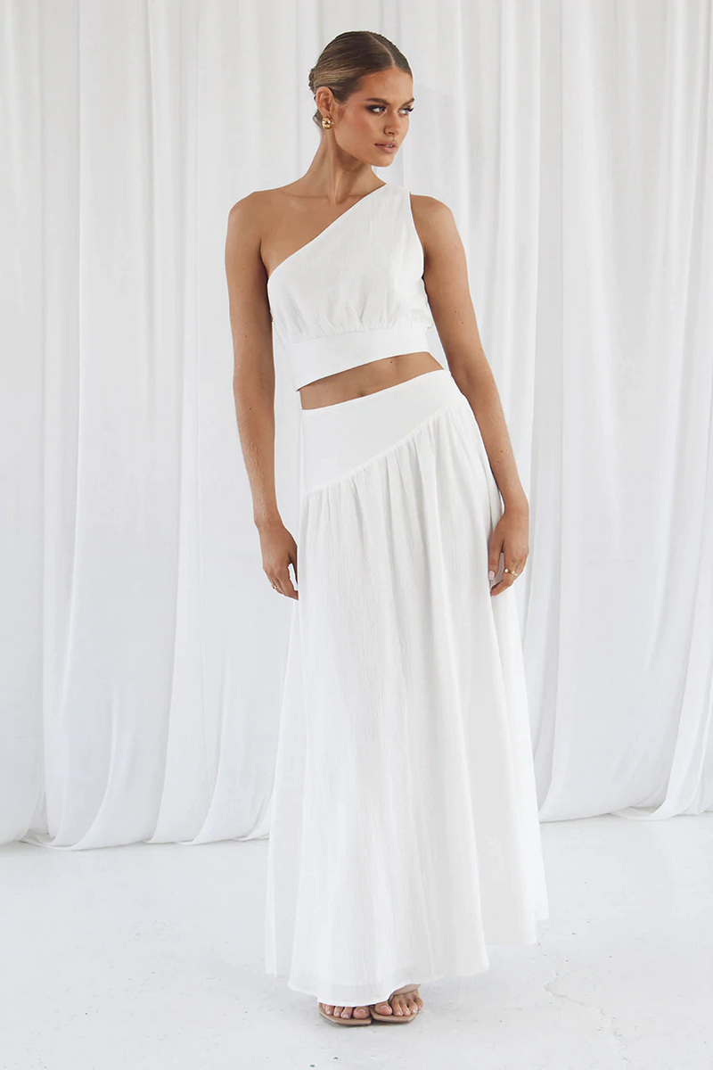 Freya Maxi Skirt White