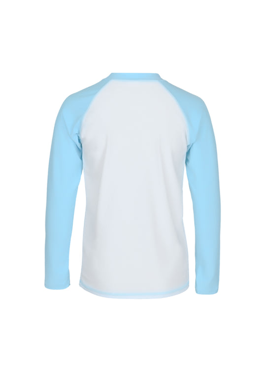 Blue Rashguard w/ Water Appearing Fabric - Rash Guard
