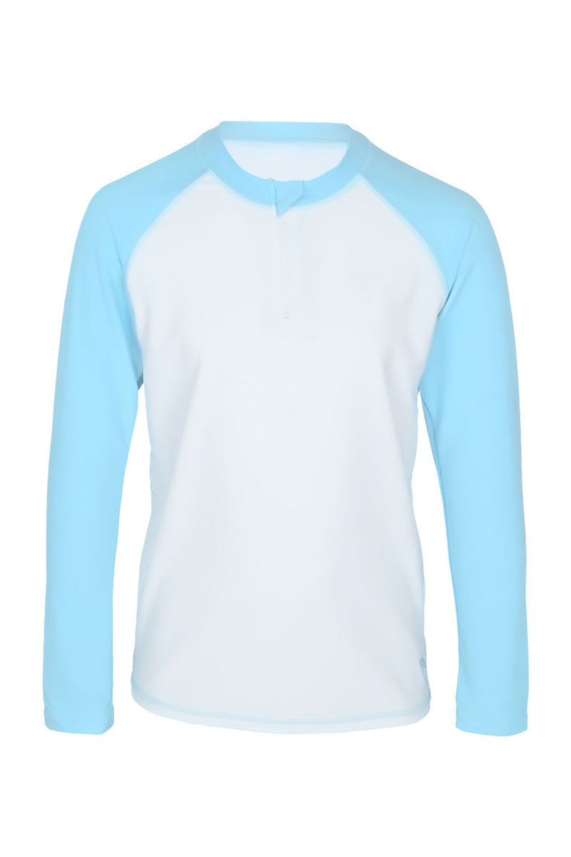 Blue Rashguard w/ Water Appearing Fabric