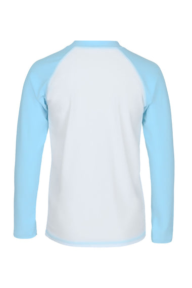 Blue Rashguard w/ Water Appearing Fabric