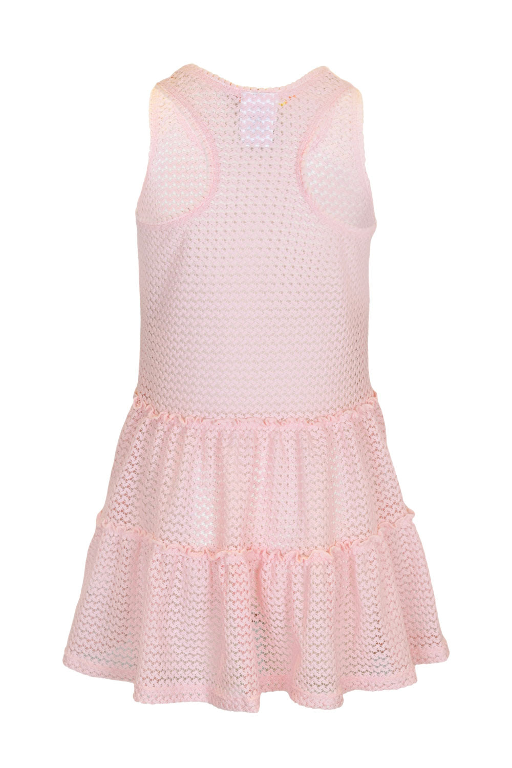 Load image into Gallery viewer, Crochet Pink Tank Dress Cover Up
