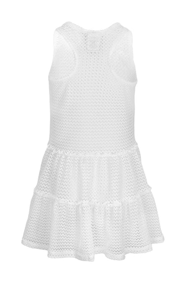 Crochet White Tank Dress Cover Up