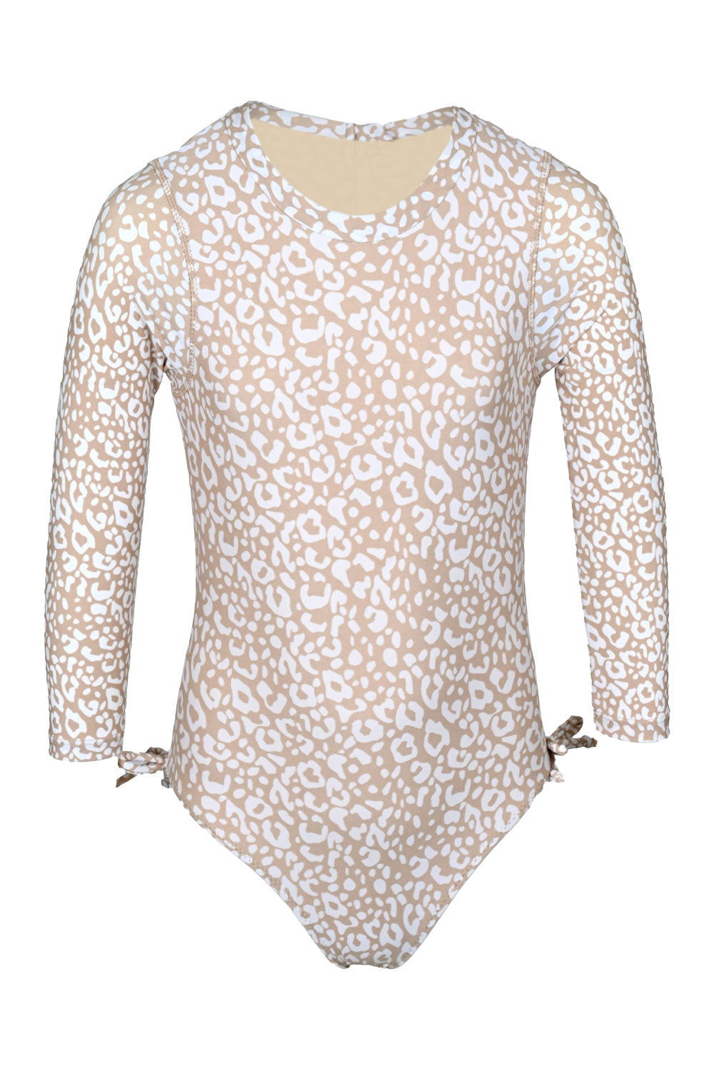 Load image into Gallery viewer, Ditsy Leopard Girls Long Sleeve One Piece &amp;amp; Tutu Swim Set
