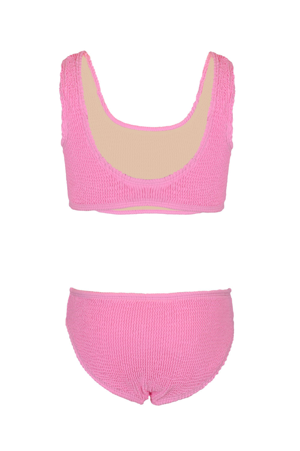 Load image into Gallery viewer, Girls Crinkle Textured Pink Bikini
