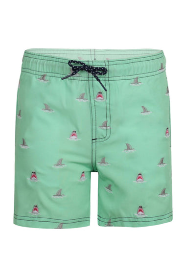 Mint Shark Icon Boys Trunks