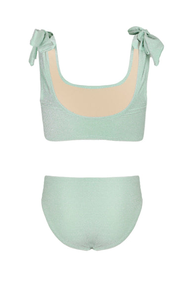 Mint Shimmer Flowers Bikini